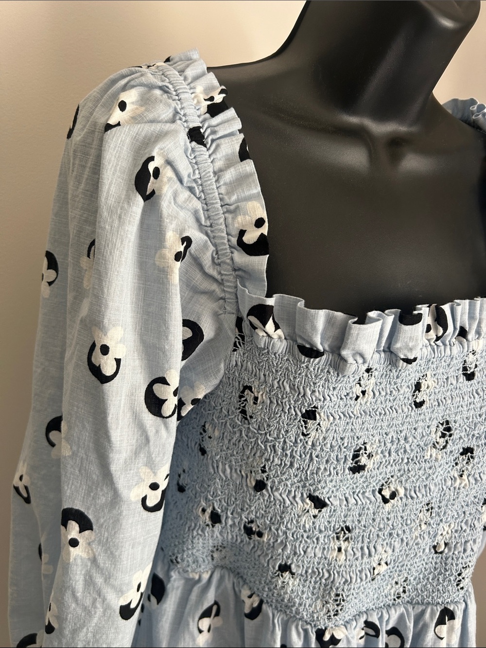 kate spade Light Blue Floral Midi Dress - Picture 3 of 7